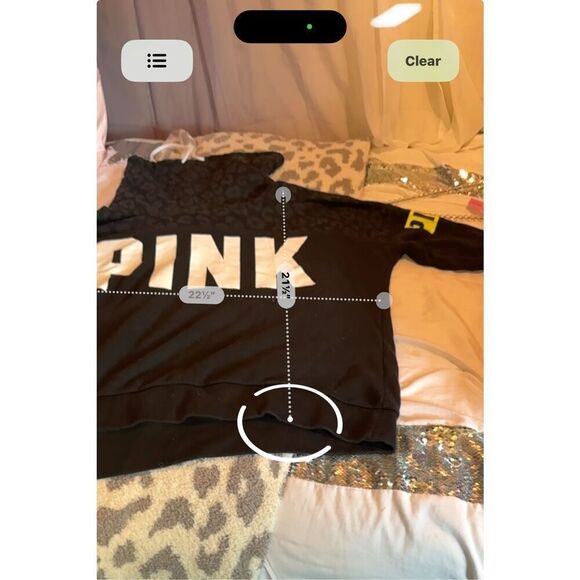 PINK Cowl/Funnel Neck Half Zip Pullover leopard print grey black neon - Picture 6 of 7